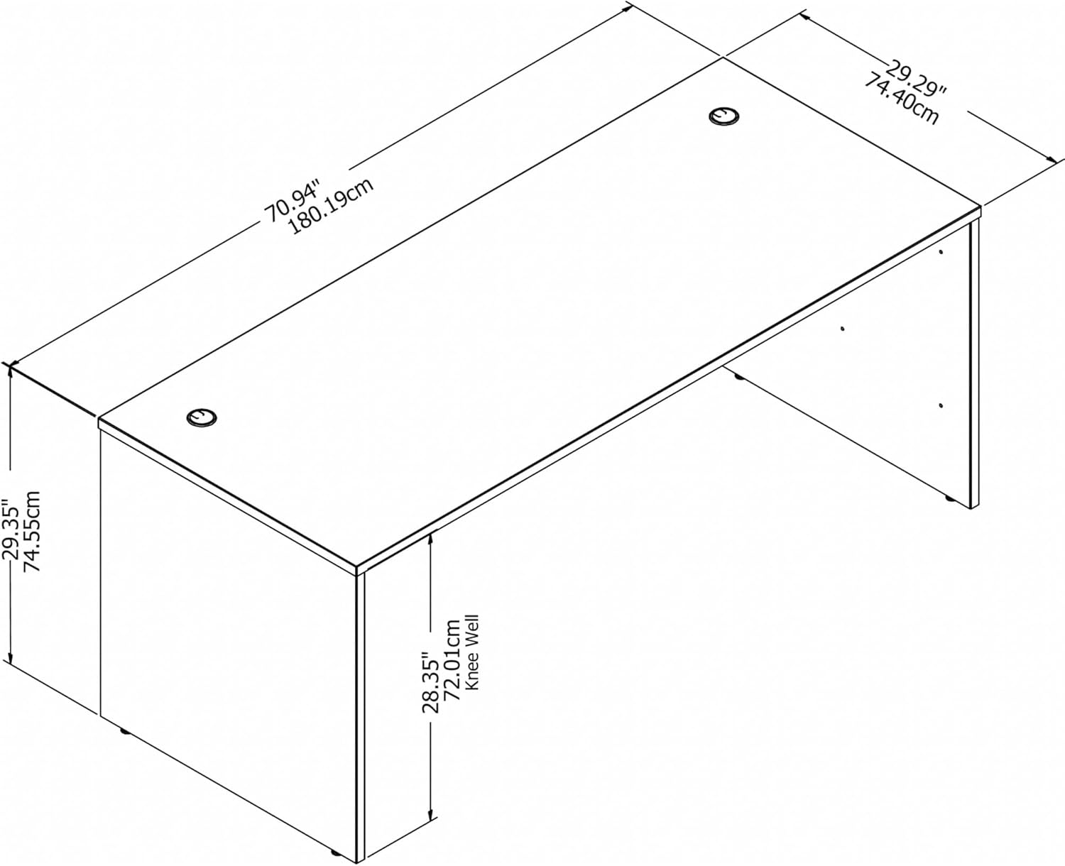 Bush Business Furniture Studio C 72W Office Desk
