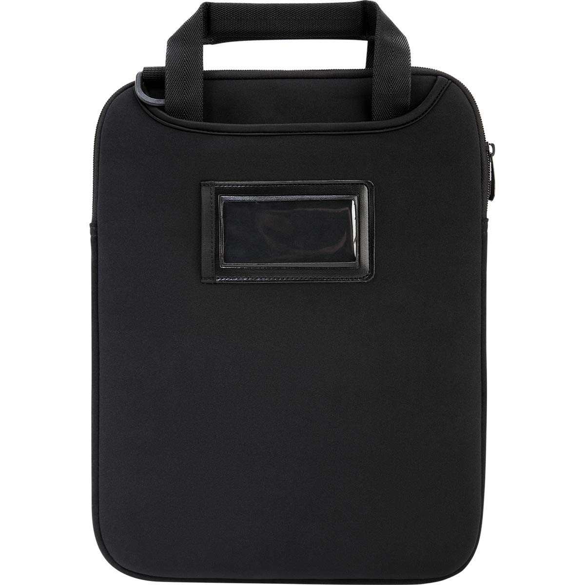 Targus Vertical Slipcase Laptop Messenger Bag, Black - Hideaway Handles with Cross Shoulder Strap and Protective Padding