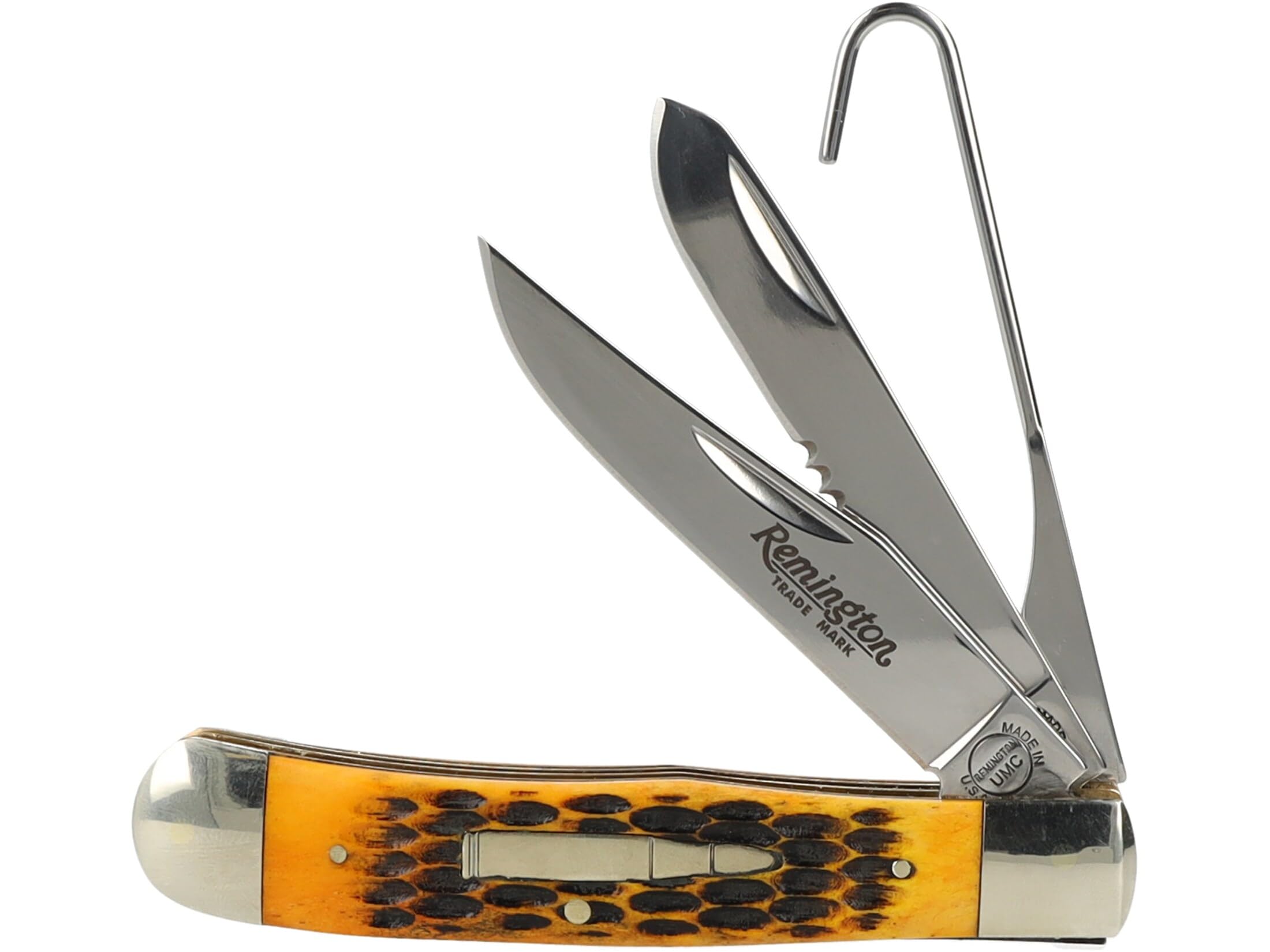 Remington Bullet The Waterfowler Folding Knife 3.5" Clip and Spey Point