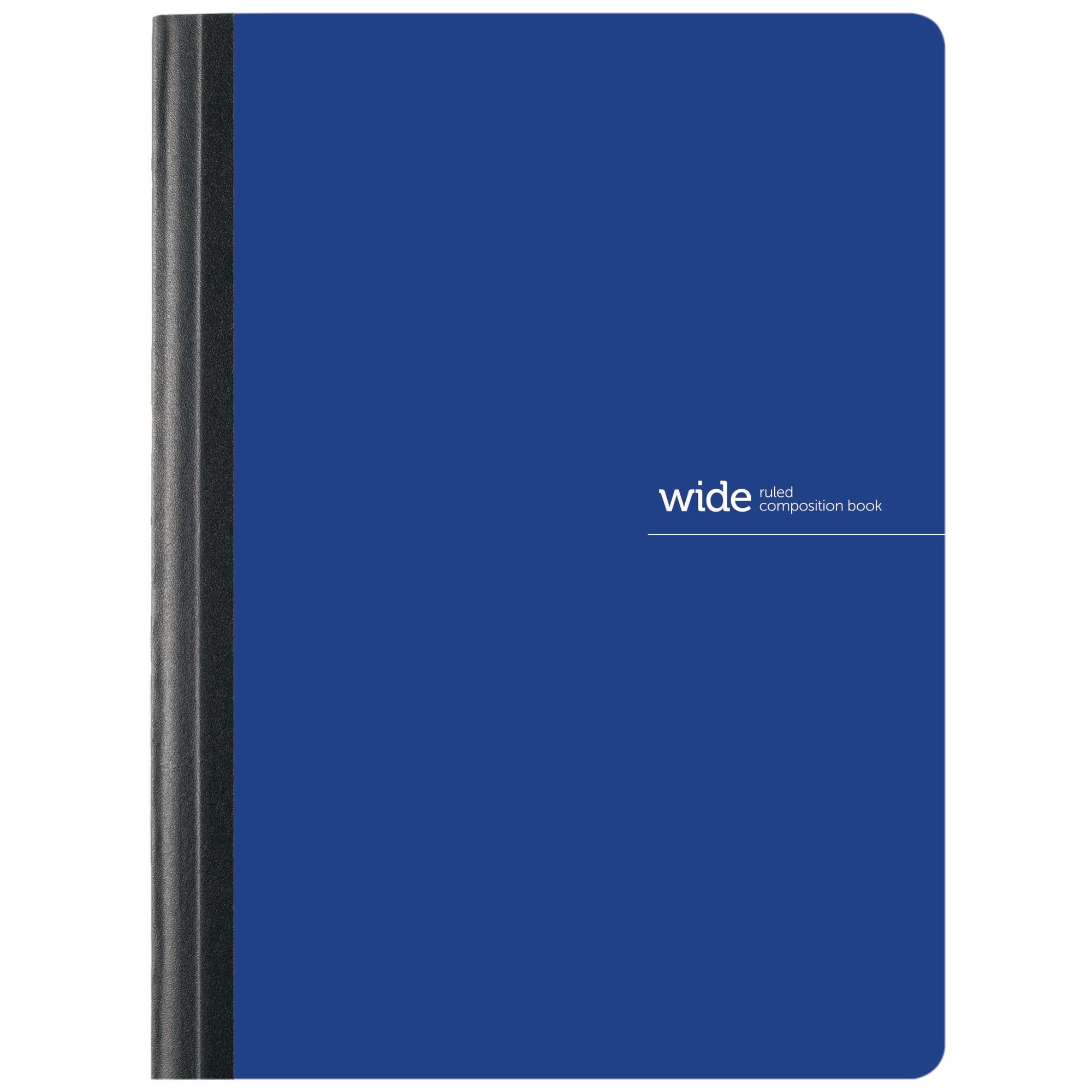Office Depot® Brand Poly Composition Book, 7 1/2" x 9 3/4", Wide Ruled, 160 Pages (80 Sheets), Blue