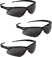 Jackson Safety V30 Nemesis Safety Glasses - Black Frame/Smoke Lens