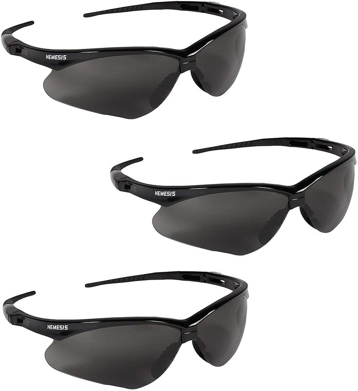 Jackson Safety V30 Nemesis Safety Glasses - Black Frame/Smoke Lens