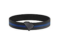 Thin Blue Line USA State Silicone Bracelet