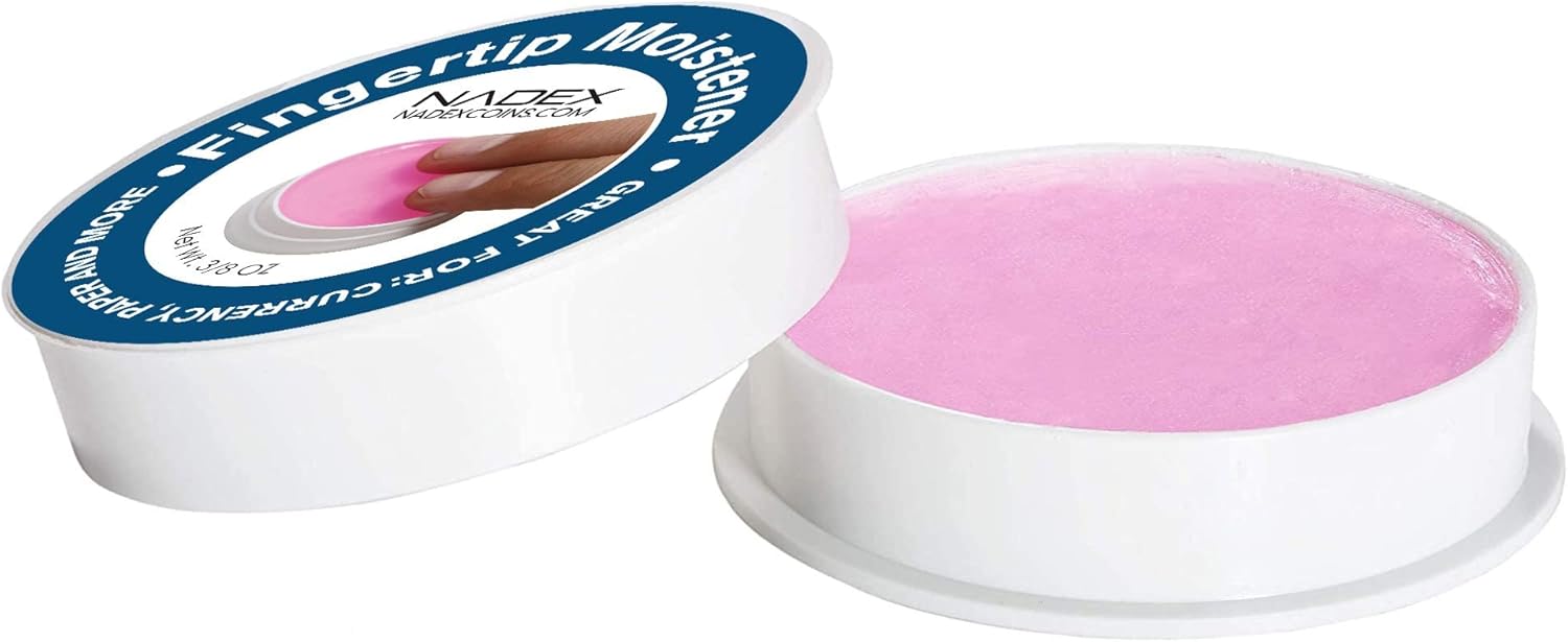 Nadex 3 Pack Fingertip Moistener Pads - Non-Slip Counting Cash Bills Separating Documents