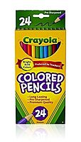 Crayola Colored Pencils, Assorted Colors, Box Of 24 Color Pencils