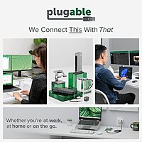 Plugable 12-in-1 USB C Triple Monitor Docking Station, Triple 4K Displays with 3X HDMI or 3X DisplayPort