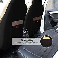 Christmas Gnomes Printed Car Seat Covers 1 Pcs - Protect Your Front Car Seats and Enhance Your Style!