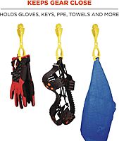 ERGODYNE Squids 3400 Glove Clip Holder with Dual Clips