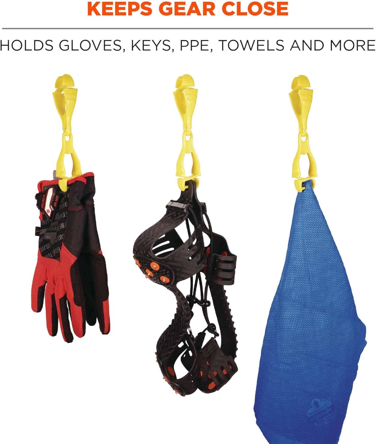 ERGODYNE Squids 3400 Glove Clip Holder with Dual Clips