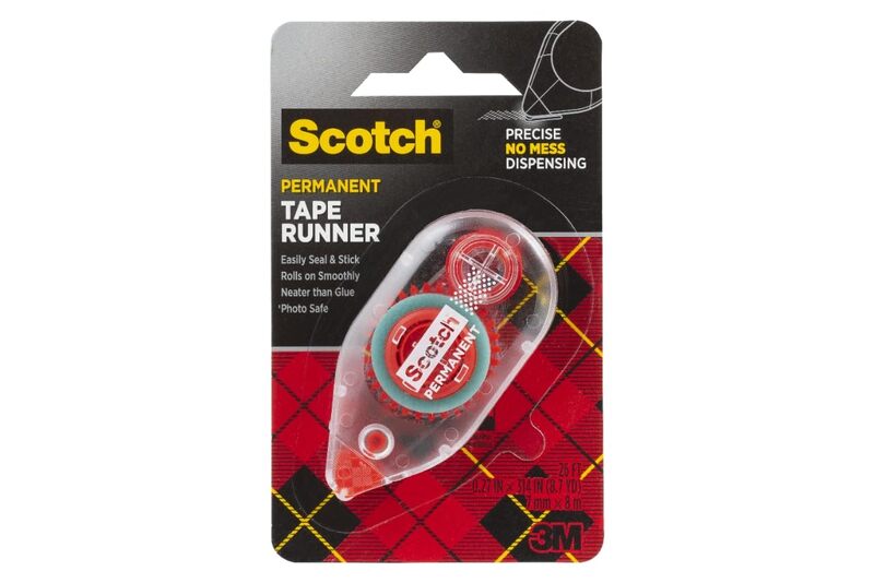 Scotch Double Sided Tape Runner, 0.27 in x 26 ft., Perfect for Holiday Crafts, Gifts, and DIY, 1-Pack 26 Foot (Pack of 1)