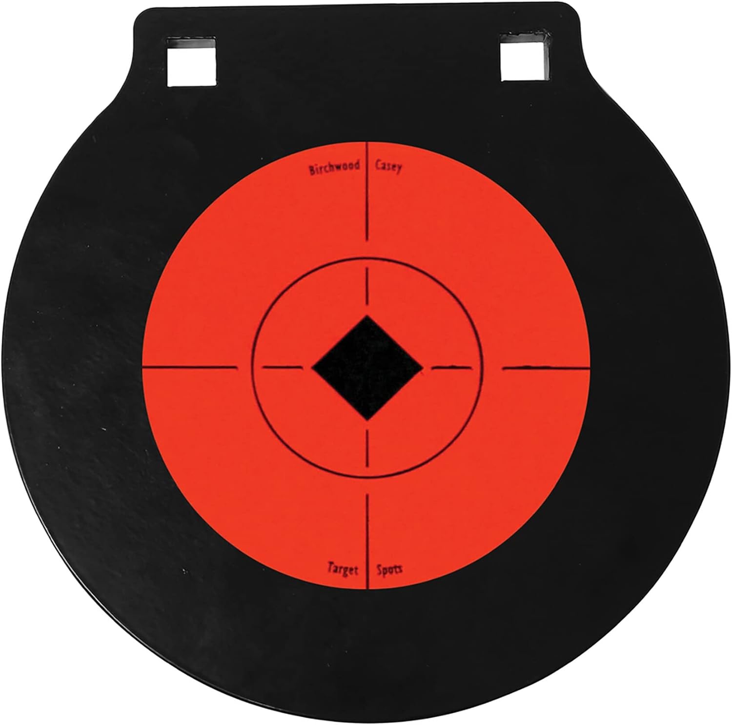 Birchwood Casey World of Targets AR500 Steel Double Hole Gong Target 3/8 inch
