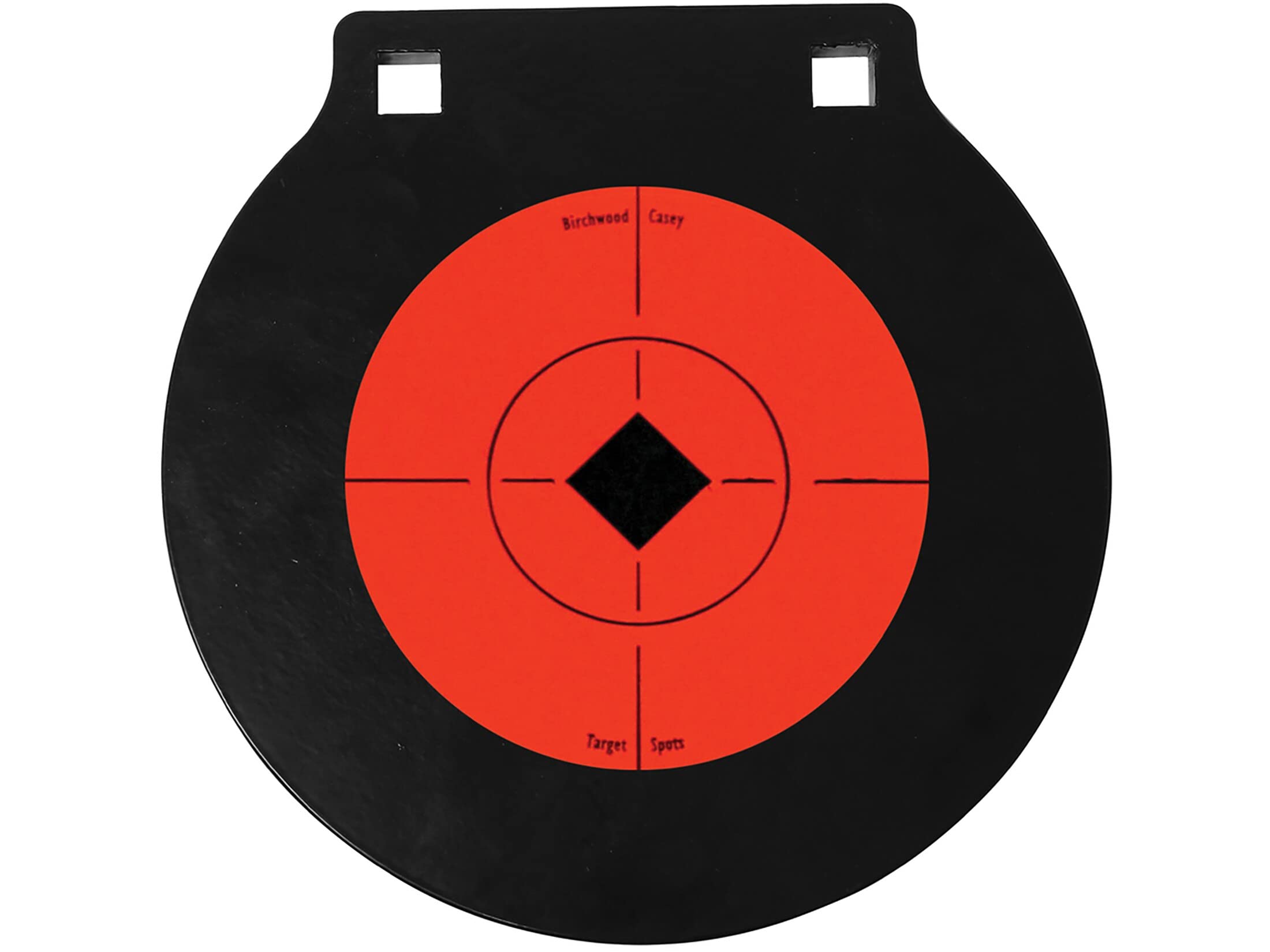 Birchwood Casey World of Targets AR500 Steel Double Hole Gong Target 3/8 inch