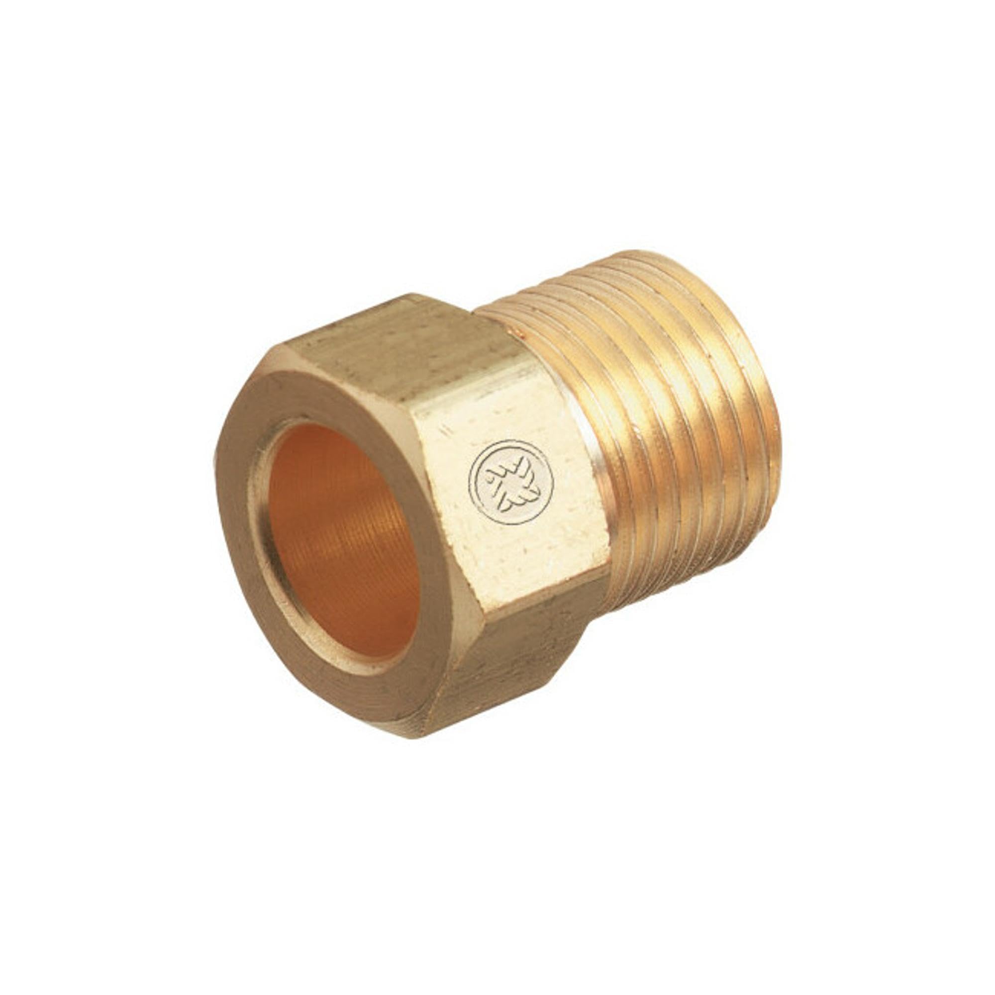 Western Enterprises AW-14 Inert Arc Nuts, Brass, Hex, B-Size, 5/8" - 18, Water, Male Connection, 0.5 Length, B-Size