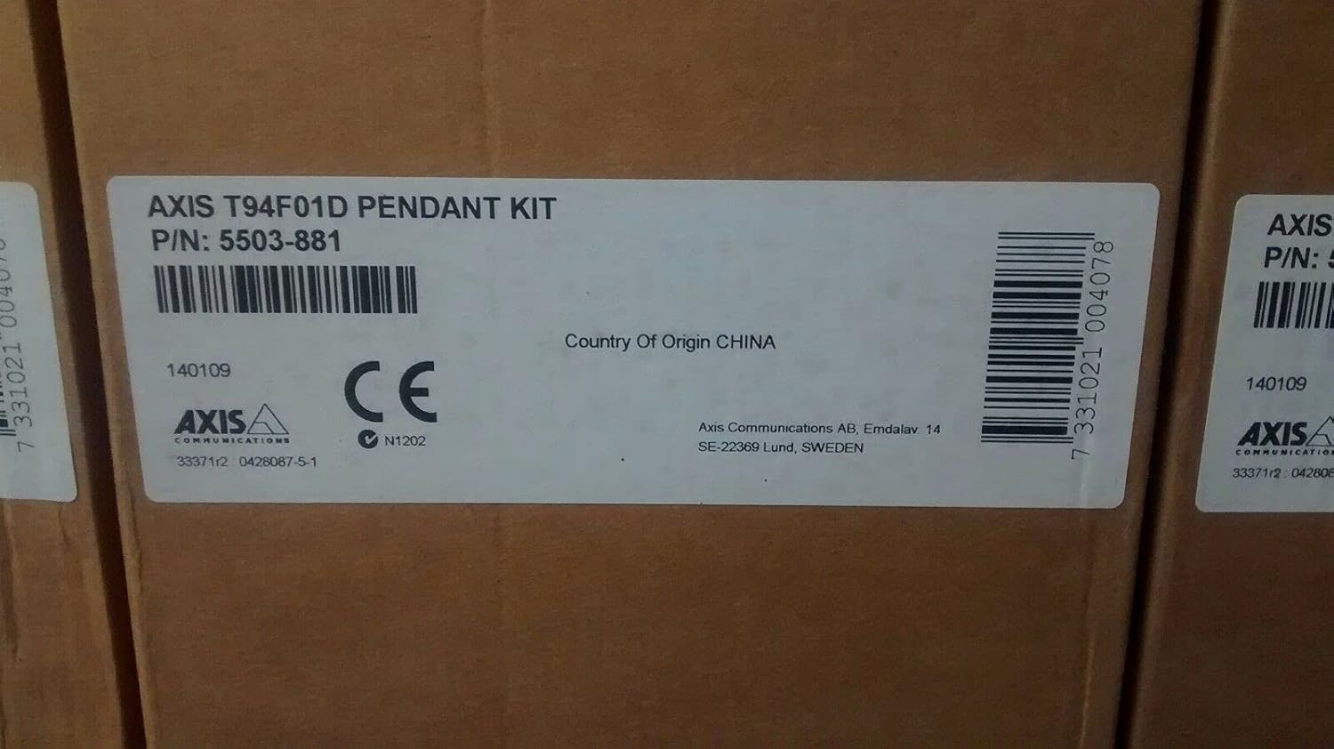 Axis Communications 5503-881 Pendant Kit for CCTV systems