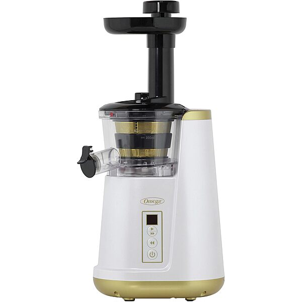 OMEGA Cold Press Vertical Masticating Juicer 45-65 RPM 150-Watts 3-Stage Auger BPA-Free Container
