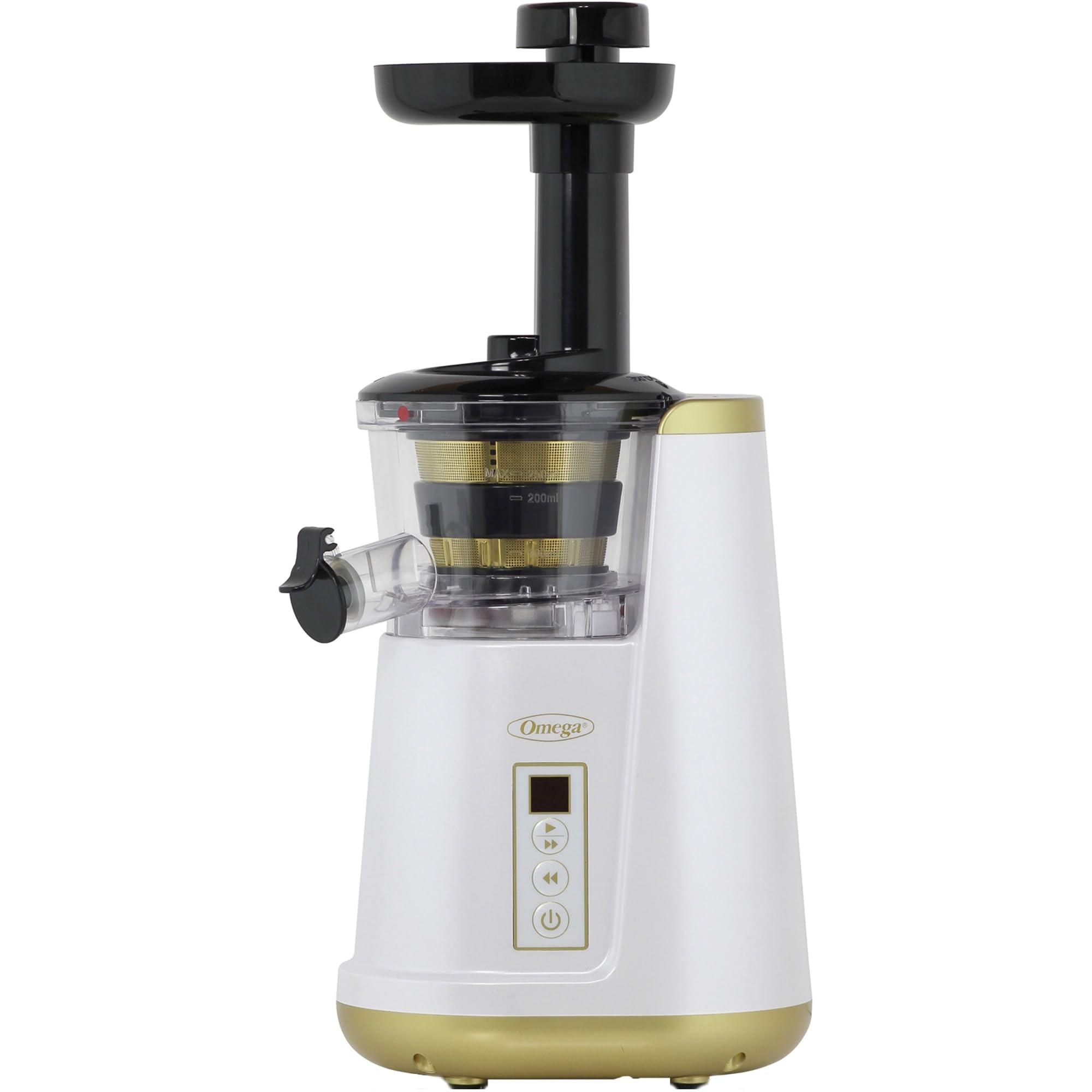 OMEGA Cold Press Vertical Masticating Juicer 45-65 RPM 150-Watts 3-Stage Auger BPA-Free Container