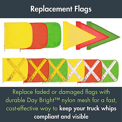 CHECKERS Replacement Warning Whip Safety Flag