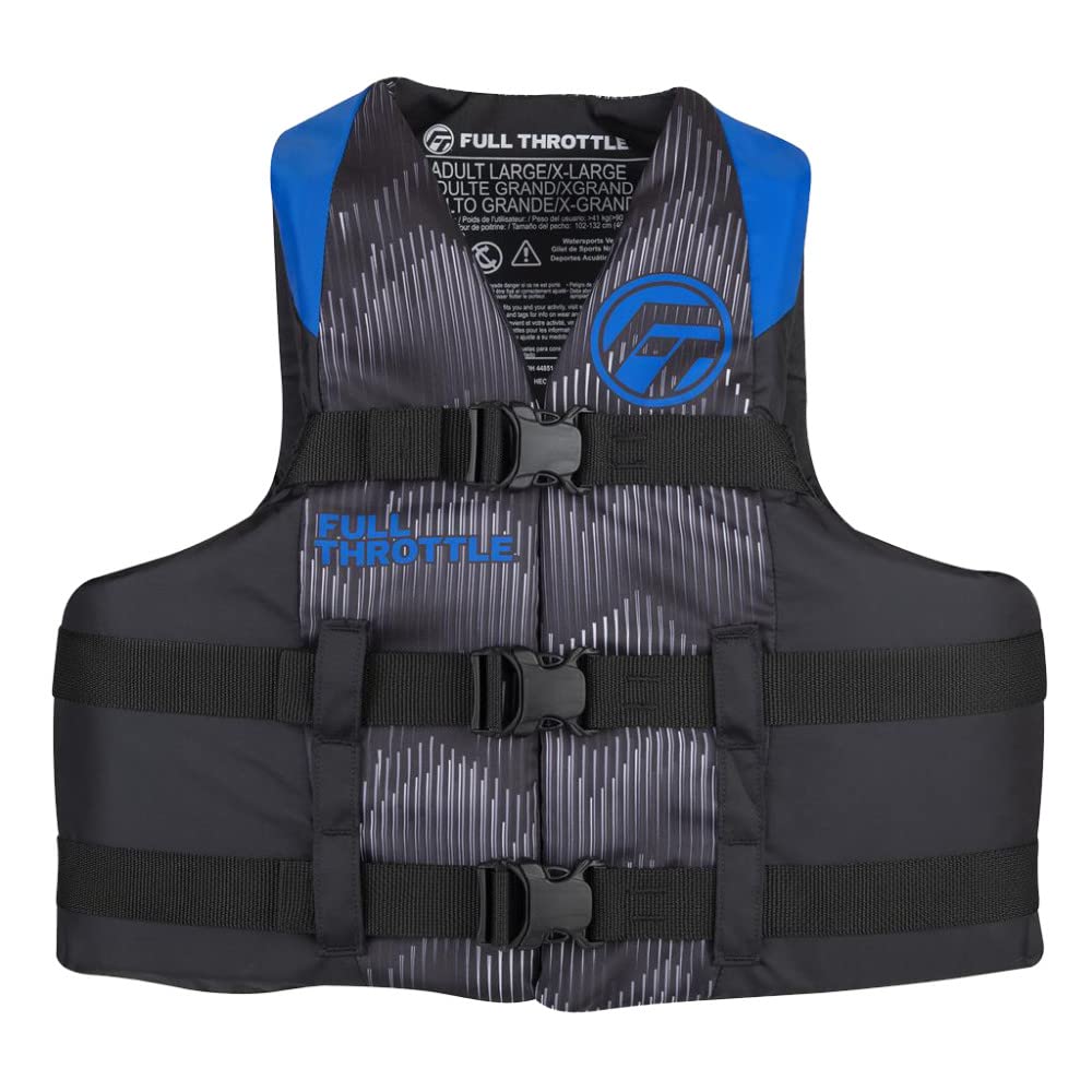 FULL THROTTLE Adult Nylon Life Jacket (USCG & Transport Canada Approved)