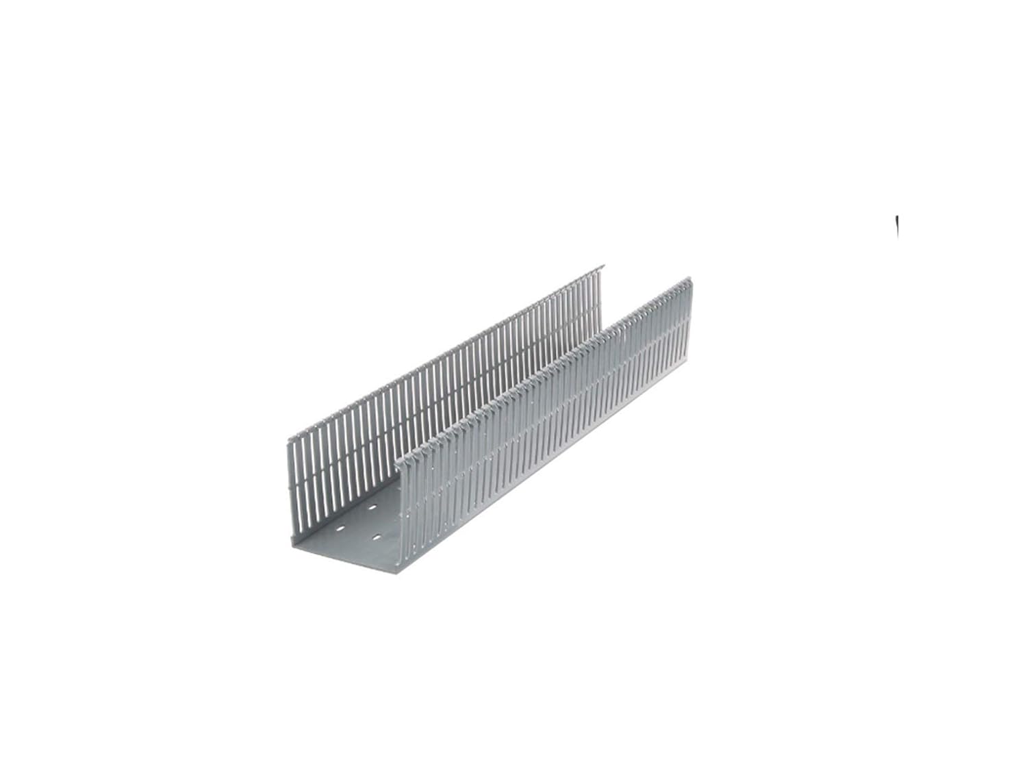 PANDUIT Type F Narrow Slotted PVC Wiring Duct, Light Gray