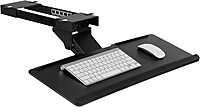 Mount-It! Under Desk Computer Keyboard and Mouse Tray, Slide Out Ergonomic Keyboard Drawer with Gel Wrist Pad, Tilt