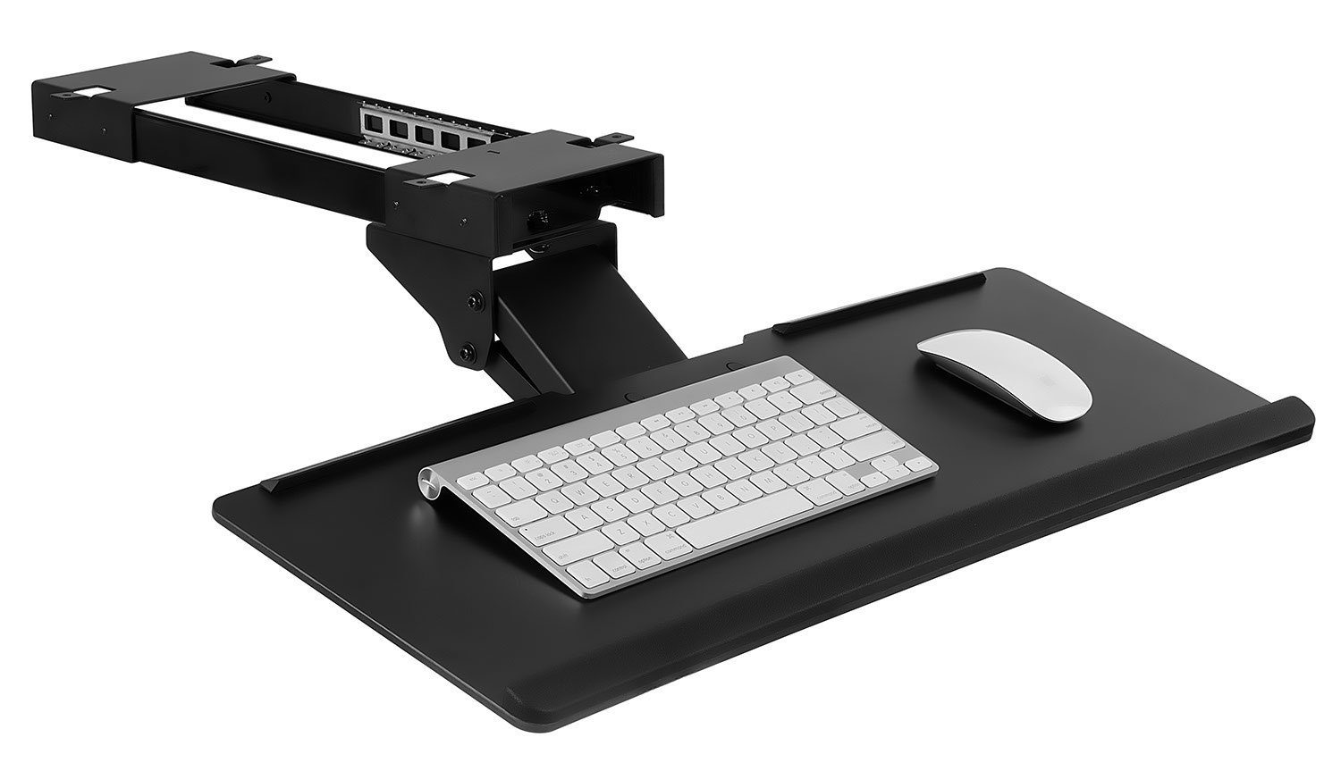 Mount-It! Under Desk Computer Keyboard and Mouse Tray, Slide Out Ergonomic Keyboard Drawer with Gel Wrist Pad, Tilt