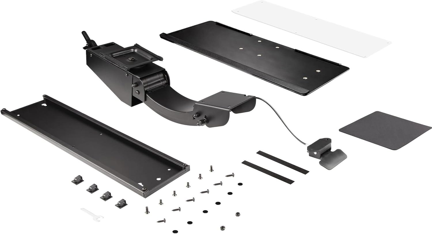 StarTech.com Under Desk Keyboard Tray - Full Motion & Height Adjustable Keyboard and Mouse Tray