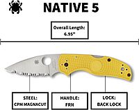 Spyderco Native 5 Folding Knife with 2.95" Blade