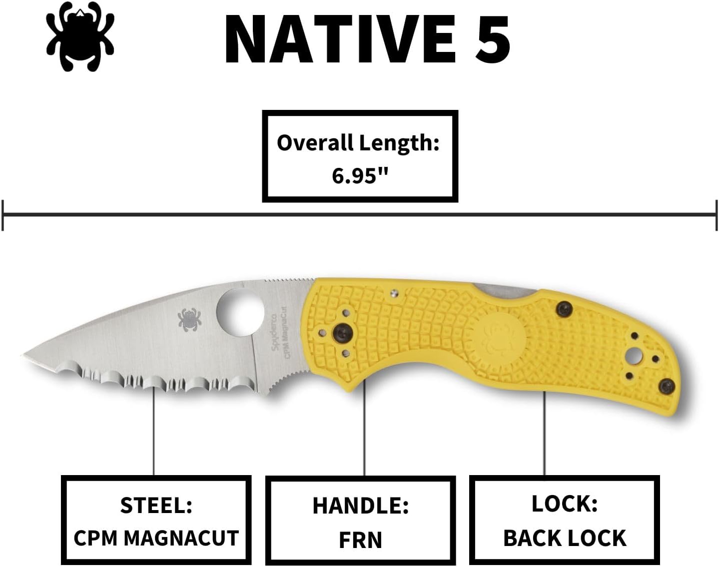 Spyderco Native 5 Folding Knife with 2.95" Blade