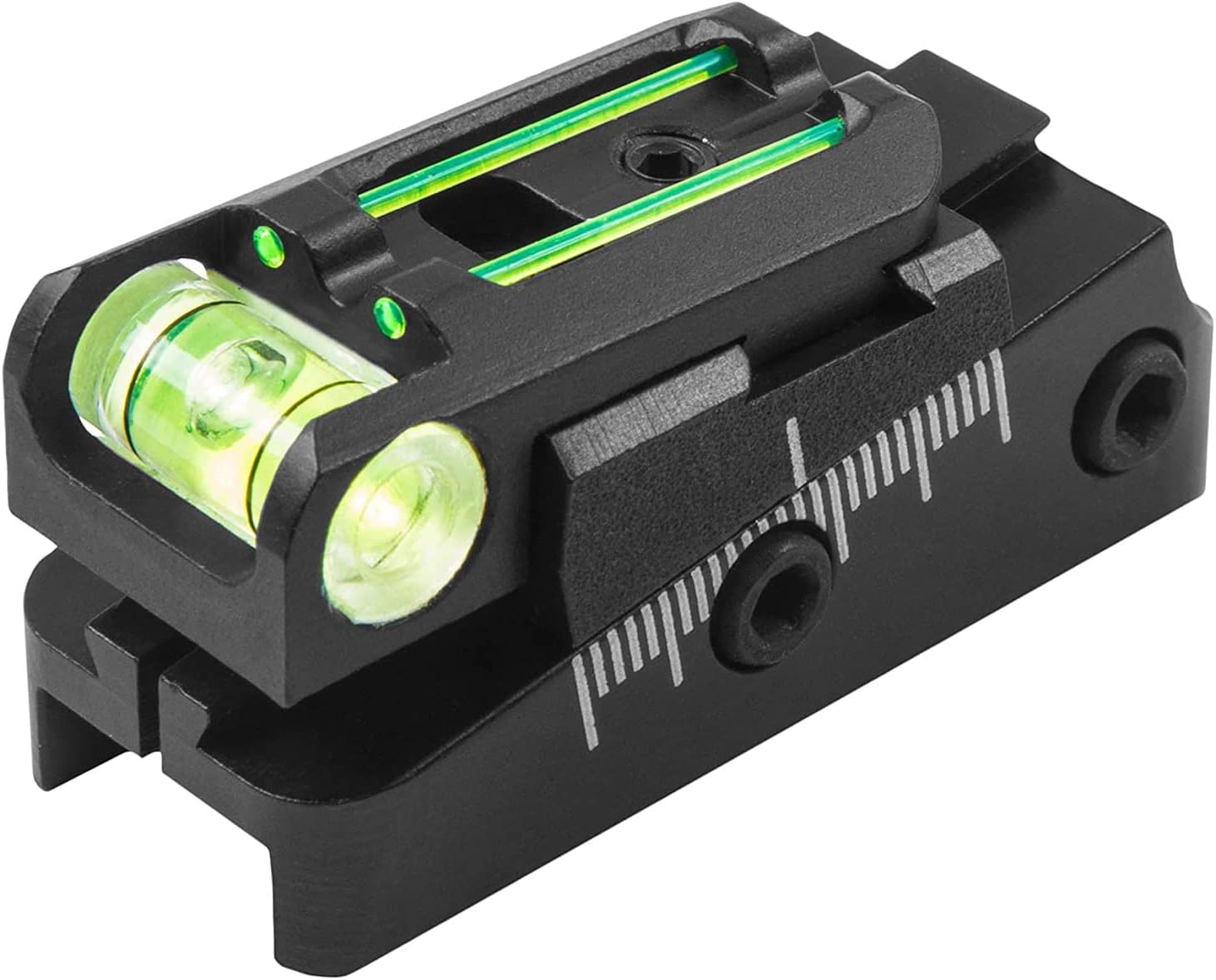 TruGlo TruPoint Xtreme Universal Shotgun Sights with Luminescent Alignment Level and Elevation Ramp for Ribbed Shotgun