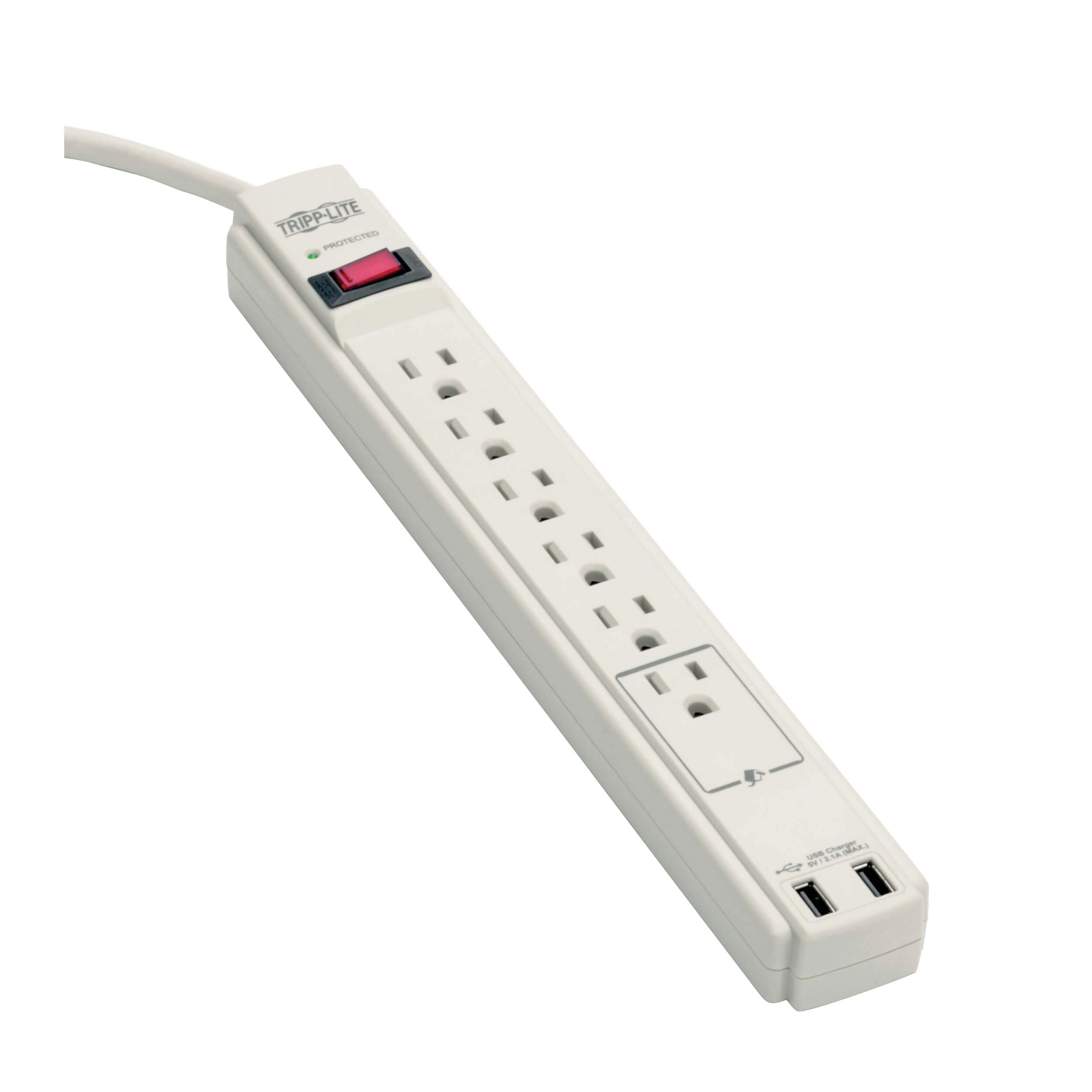 TRIPP LITE Protect It! 6-Outlet Surge Protector Power Strip