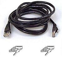 Belkin A3L791-18IN-BLK 18-Inch CAT 5E RJ-45 Male to RJ-45 Male Patch Cable (Black)