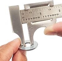 General Tools Slide Caliper #729, 16th and 32nd Graduation, 0 to 4-Inch Range, Inside and Outside Measurement