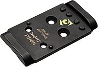 Night Fision Optic 17-4 Stainless Steel Handgun Mounting Plates for Red Dot Sights | Extra Screws and Installation Tool for Easy Setup | Compatible with EPS to Glock Full Size MOS