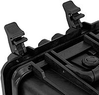 Monoprice Weatherproof/Shockproof Hard Case - Black Ip67 Level Dust and Water Protection Up to 1 Meter Depth