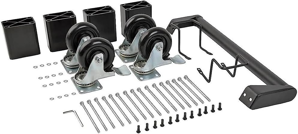 Tripp Lite Charging Station Cart Conversion Kit withHandle, Casters & Power Cord Manager for 16-Device AC & USB Charging