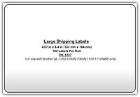 Brother Genuine DK-1247 Die-cut Large Shipping White Paper Labels for Brother QL Label Printers