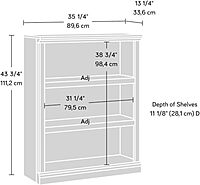 Sauder Select 3-Shelf Bookcase