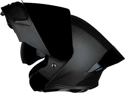STEELBIRD SBA-20 ISS MATT BLACK C/V 600 MM WITH EXTRA SMOKE VISOR, BLACK SPOILER