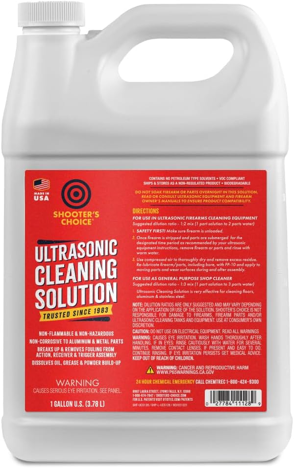 Shooter's Choice Ultrasonic Cleaning Solution (Select Your Style) Ultrasonic Solution (1 Gallon)
