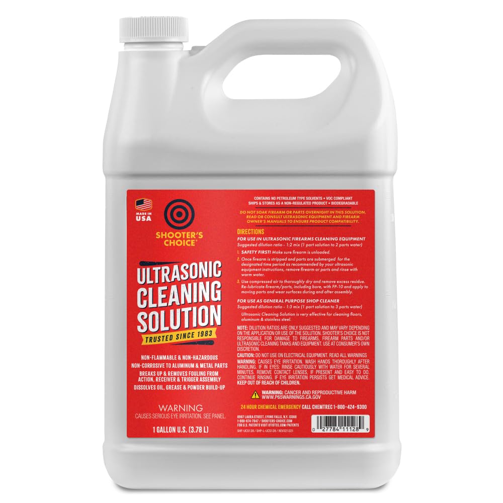 Shooter's Choice Ultrasonic Cleaning Solution (Select Your Style) Ultrasonic Solution (1 Gallon)