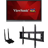 ViewSonic - IFP6550-E1 IFP6550-E1-65 ViewBoard 4K Ultra HD Interactive Flat Panel Bundle - 65 LCD