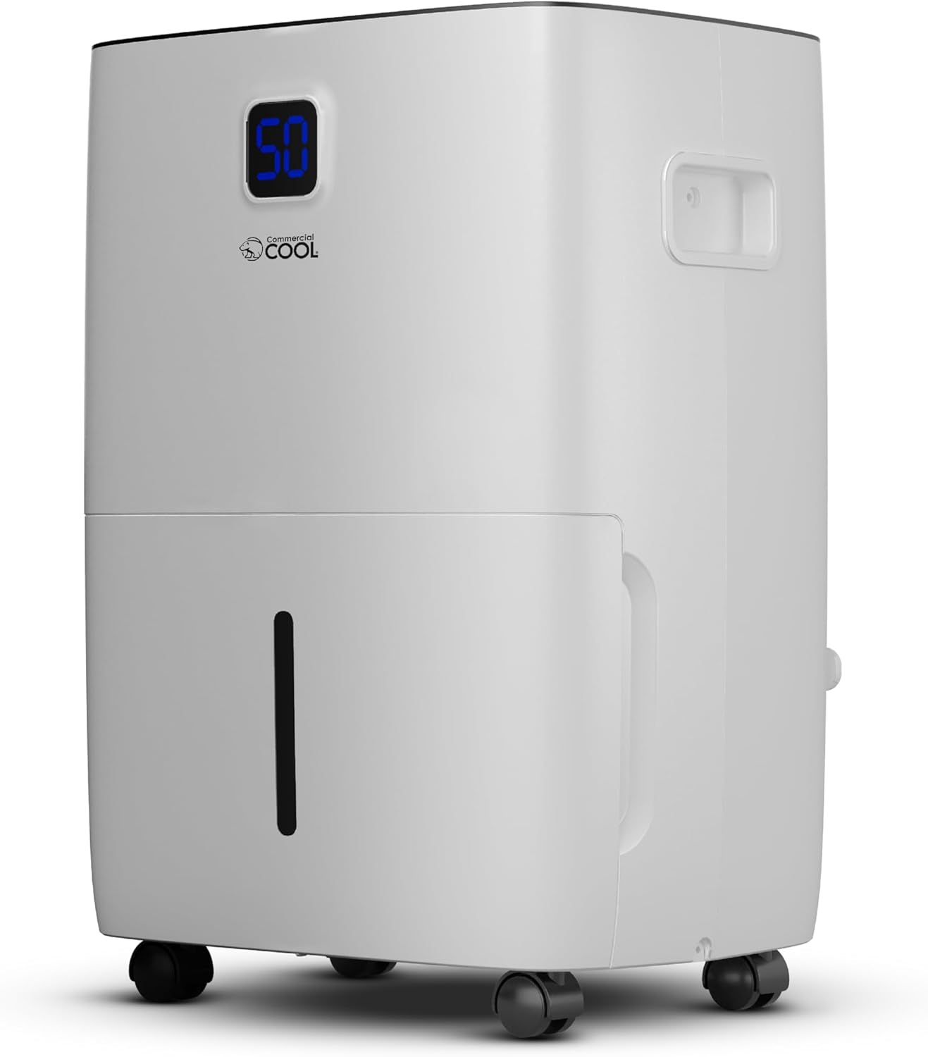 COMMERCIAL COOL 35 Pint Dehumidifier with Adjustable Humidistat, Portable, Home & Kitchen, Basement Use, 3000 Sq. Ft.