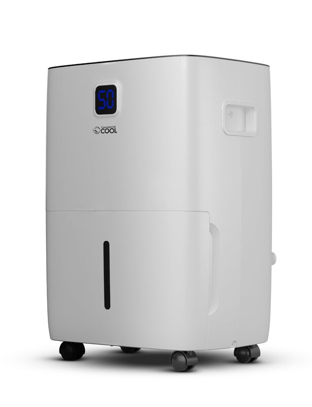COMMERCIAL COOL 35 Pint Dehumidifier with Adjustable Humidistat, Portable, Home & Kitchen, Basement Use, 3000 Sq. Ft.