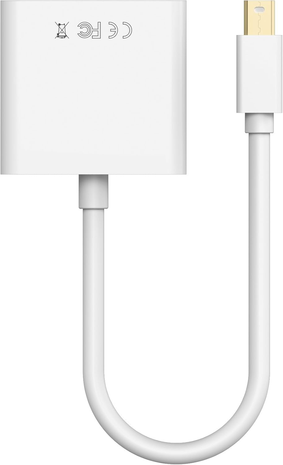 Belkin Mini DisplayPort to DVI Adapter, M/F, 1080p - DVI/Mini DisplayPort Video Cable - F2CD051B