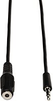 Tripp Lite 3.5mm Mini Stereo Audio Extension Cable for Speakers and Headphones (M/F), 6 ft, Black