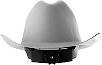 JACKSON SAFETY Cowboy-Style Full-Brim Hard Hat, Non-Vented, HDPE, Ratchet Suspension