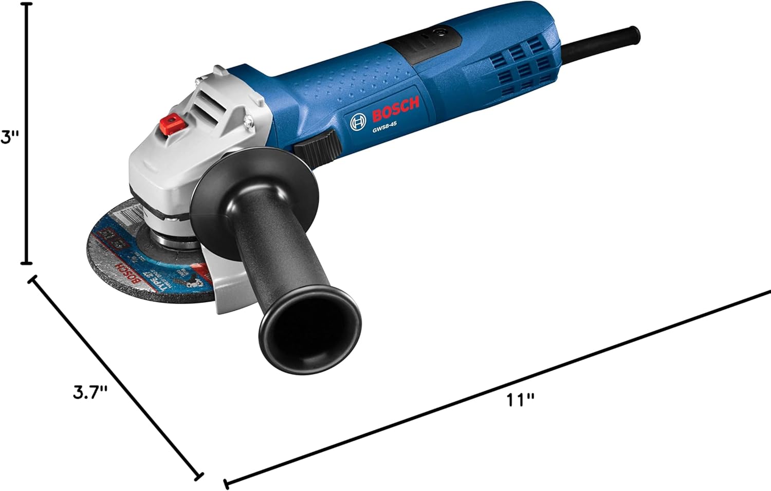 Bosch GWS8-45 4-1/2 In. Angle Grinder Industrial