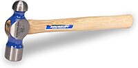 Vaughan Commercial Ball Pein Hammer, Hickory Handle, 32 oz, 15.75 in