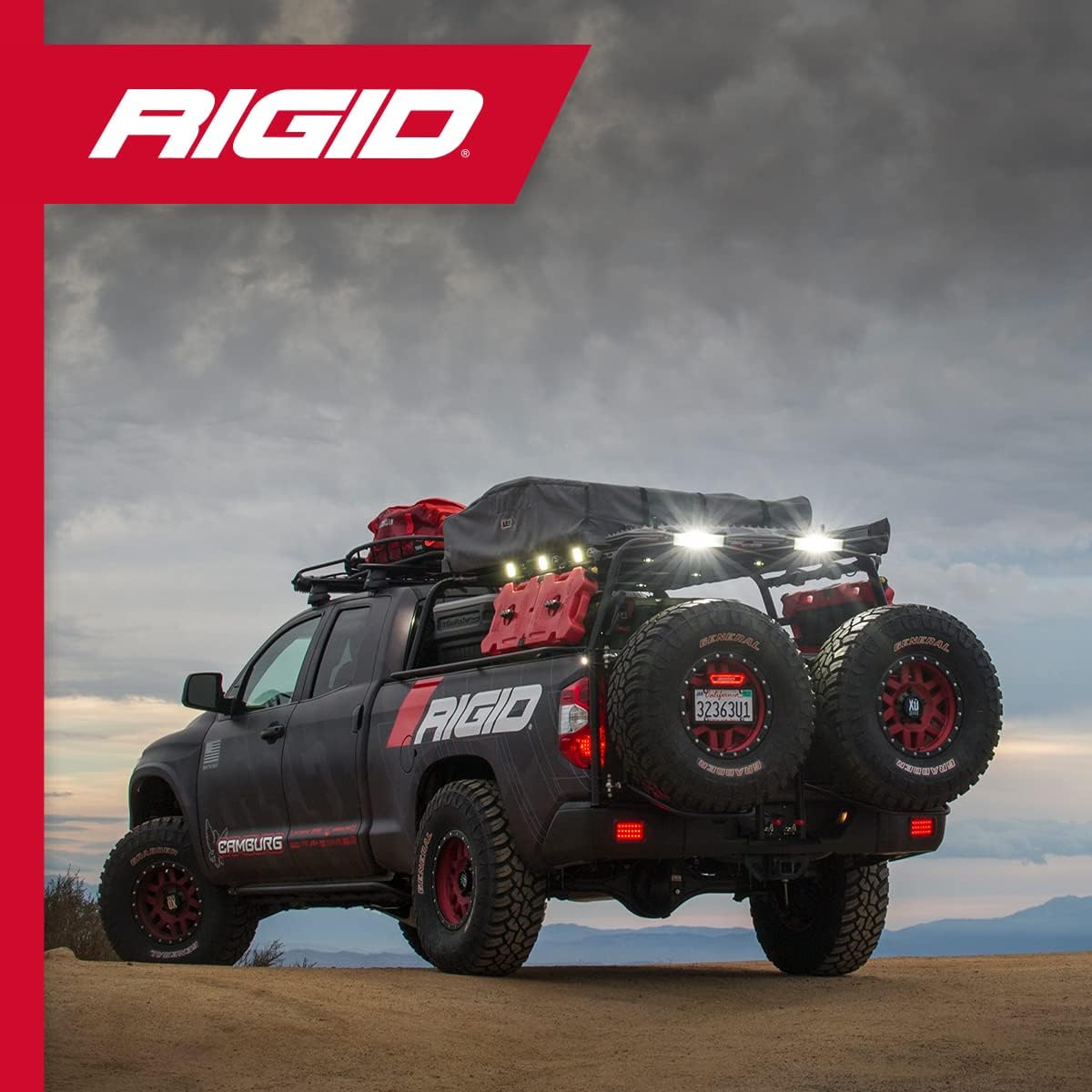 RIGID Industries 1" x 2" 65° - DC Scene Light - Black