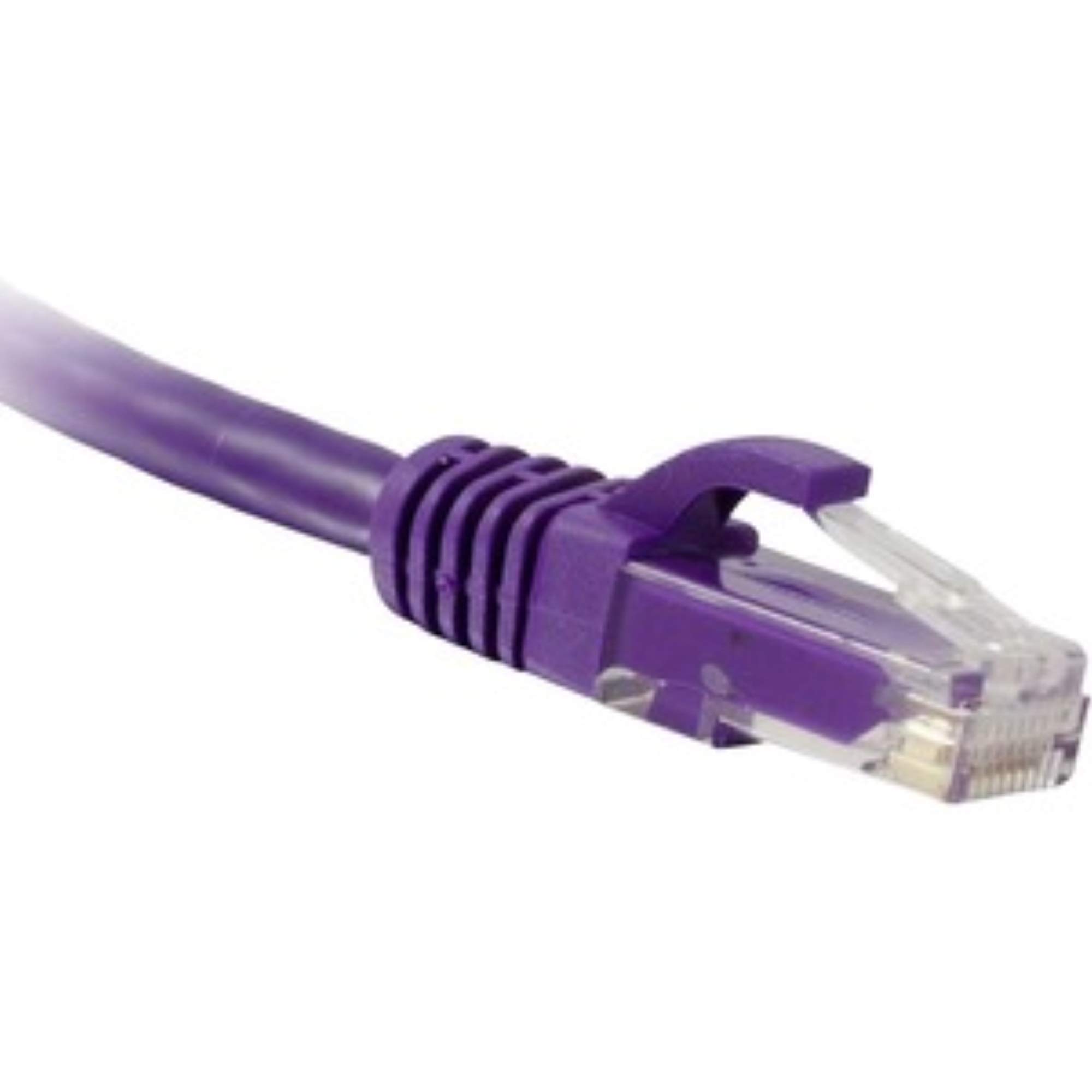 ENET CAT6 PURPLE 6 INCH PATCH CABLE WITH SNAGLESS MOLDED BOOT (UTP) HIGH-QUALITY